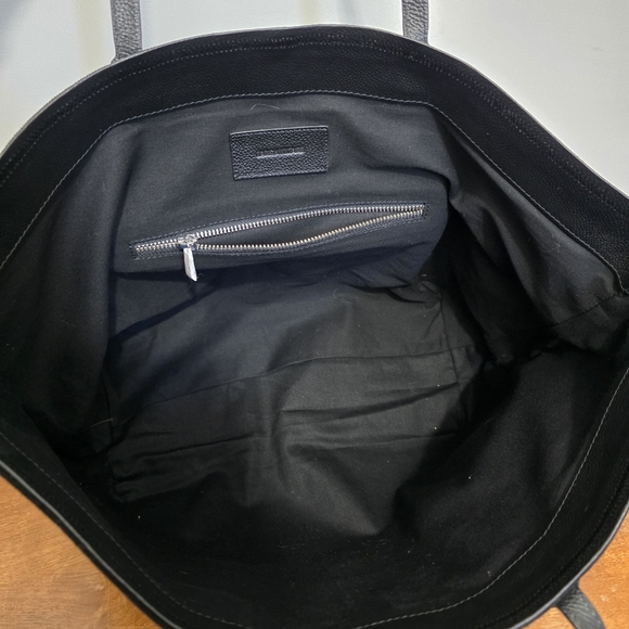 NEW Zadig & Voltaire Mink Wings Canvas Leather Black Tote Bag Purse - Picture 7 of 10